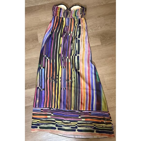 Ted Baker Strapless Maxi Dress Glam Wedding Guest Formal Gown - Picture 3 of 10